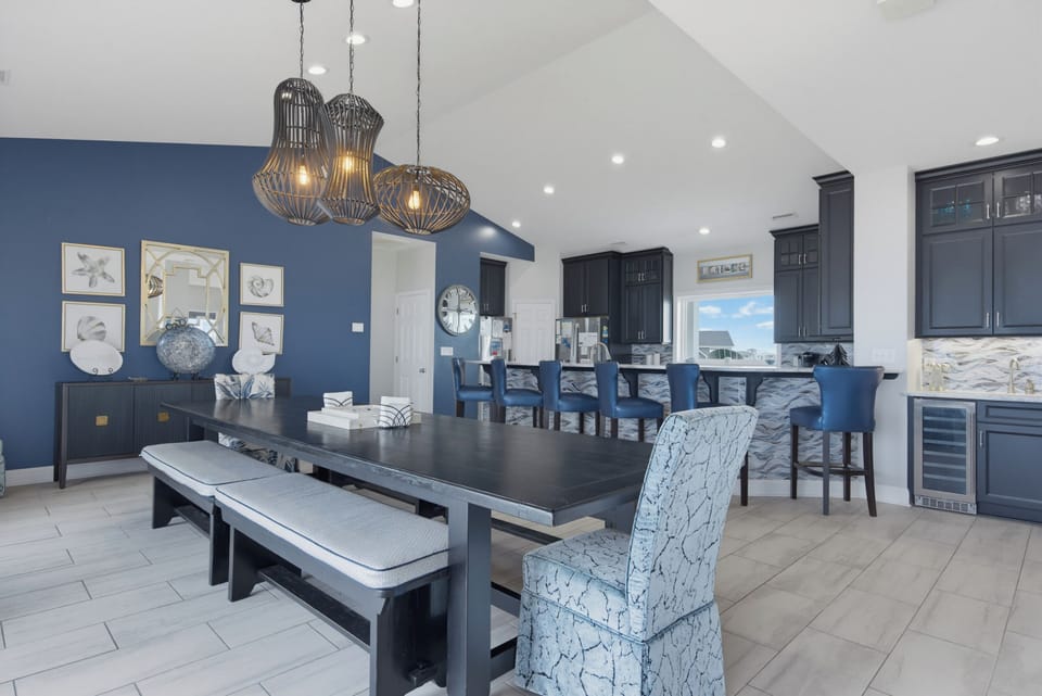 Dining and kitchen