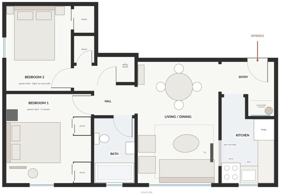 Floor plan (layout only, not to scale)