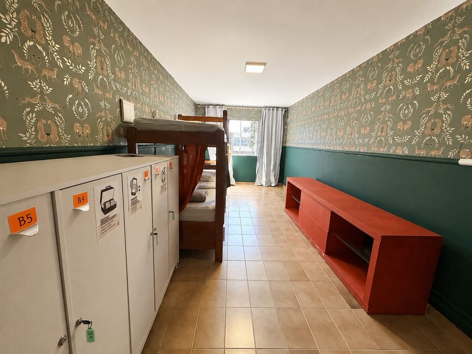 Dormitório masculino compartilhado econômico, vista para a cidade | WiFi (free), bed sheets