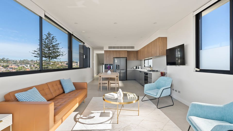 Relax in the stylish lounge while soaking in uninterrupted views of the coastline.