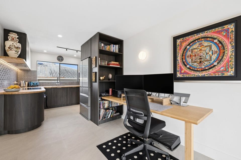 Workspace and kitchen