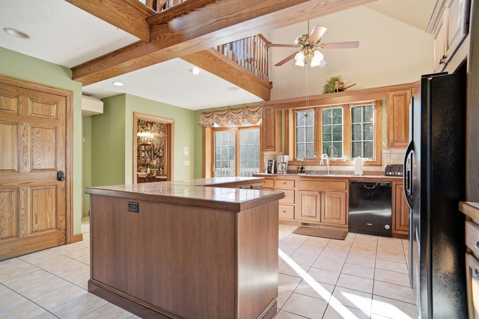 Enjoy all the natural light in the bright kitchen whether you're grabbing a cup of coffee or making an entire meal.