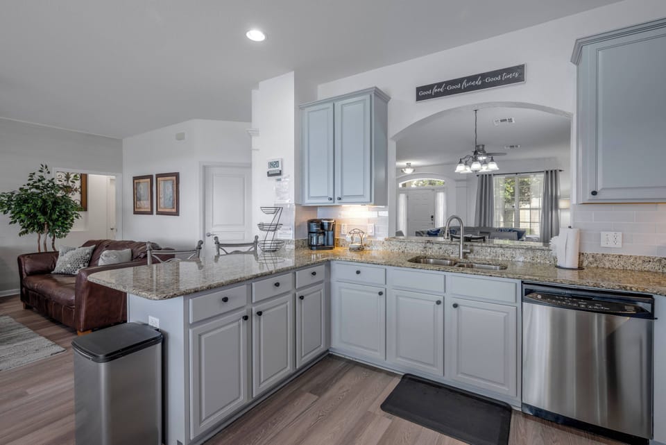Microwave, oven, stovetop, dishwasher
