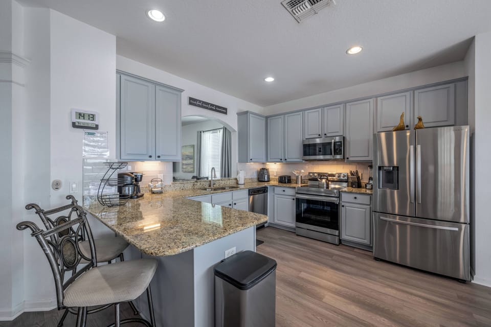 Microwave, oven, stovetop, dishwasher