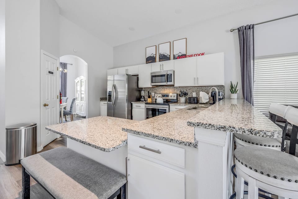 Microwave, oven, stovetop, dishwasher