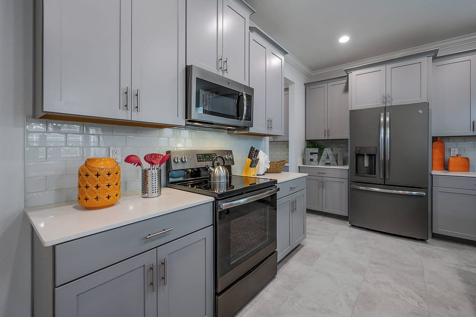 Microwave, oven, stovetop, dishwasher