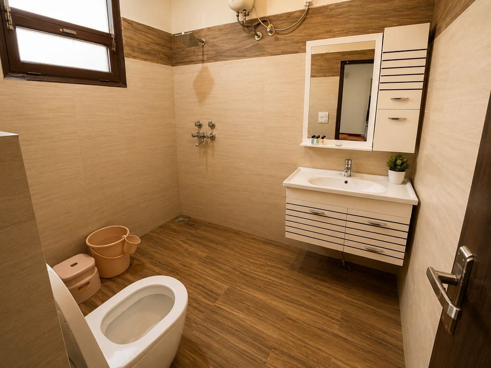 Double Room, Balcony, Resort View | Bathroom | Shower, free toiletries, towels, soap