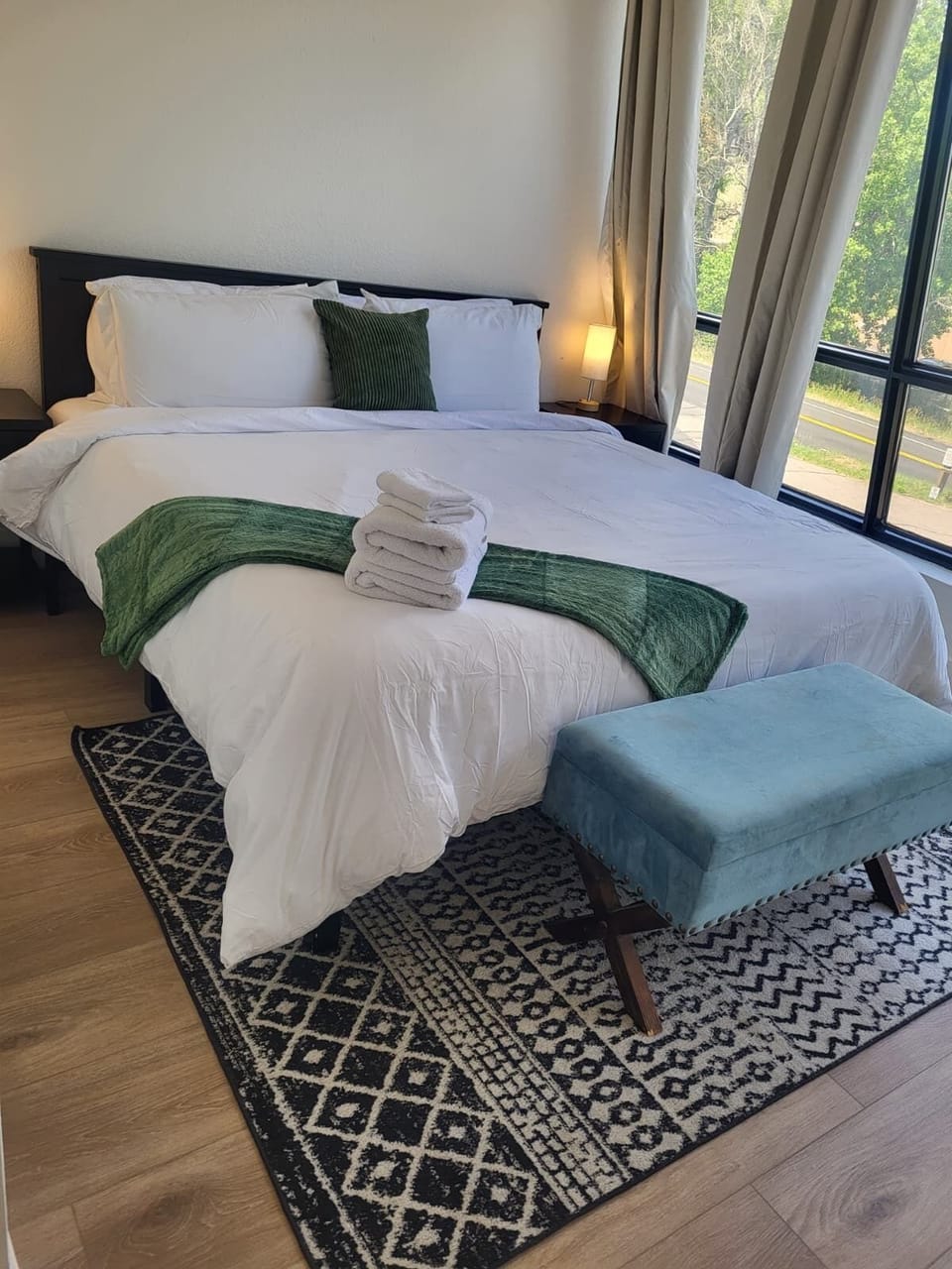 Your King size bed awaits after a day of hiking or seeing your favorite shows at Red Rocks.