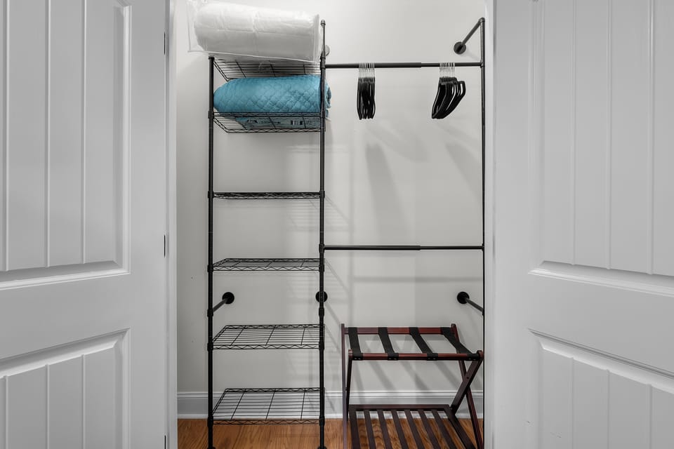 Extra storage in the bunk room.