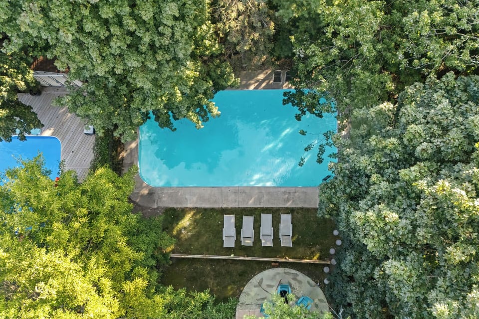 A stunning view from above — your private home and poolside paradise await.