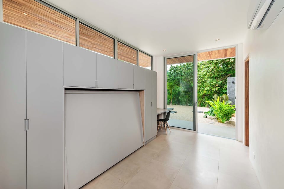 Murphy bed: Hidden comfort, ready when you are.