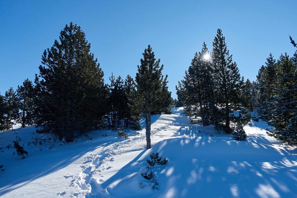 A path through the residence leads toward the shops and thermal baths of Ax-les-Thermes.
