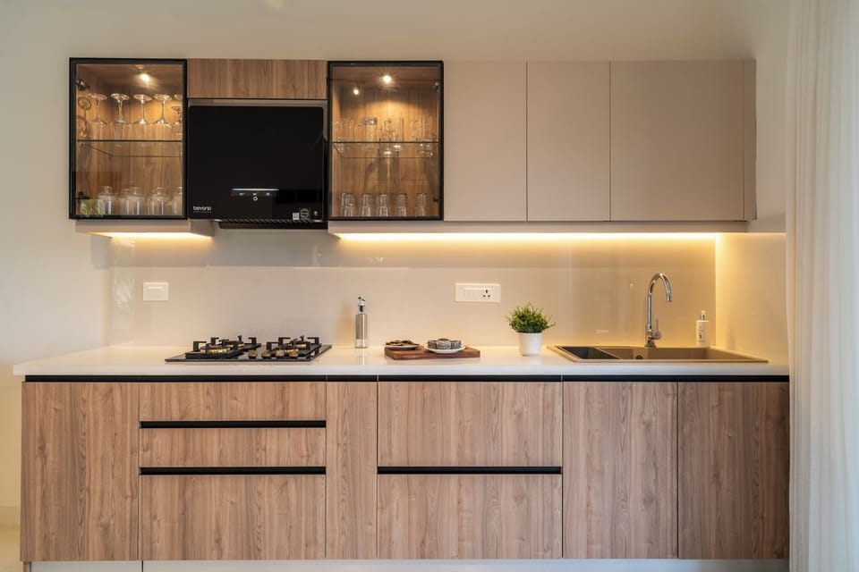 Luxury Villa, 3 Bedrooms, Private Pool | Private kitchen | Highchair, dining table