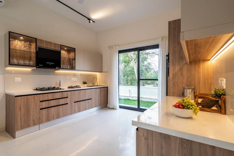 Luxury Villa, 3 Bedrooms, Private Pool | Private kitchen | Highchair, dining table