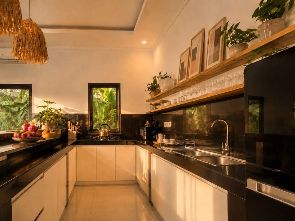 Signature Villa, Patio, Courtyard View | Private kitchen | Electric kettle