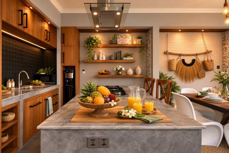Signature Villa, Patio, Courtyard View | Private kitchen | Electric kettle
