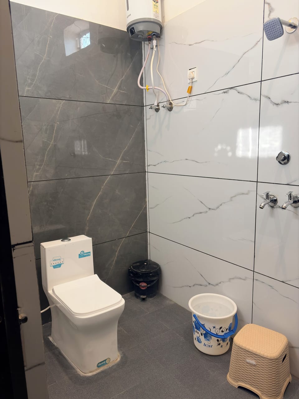 Standard Double Room, Mountain View | Bathroom | Free toiletries, slippers, towels, soap