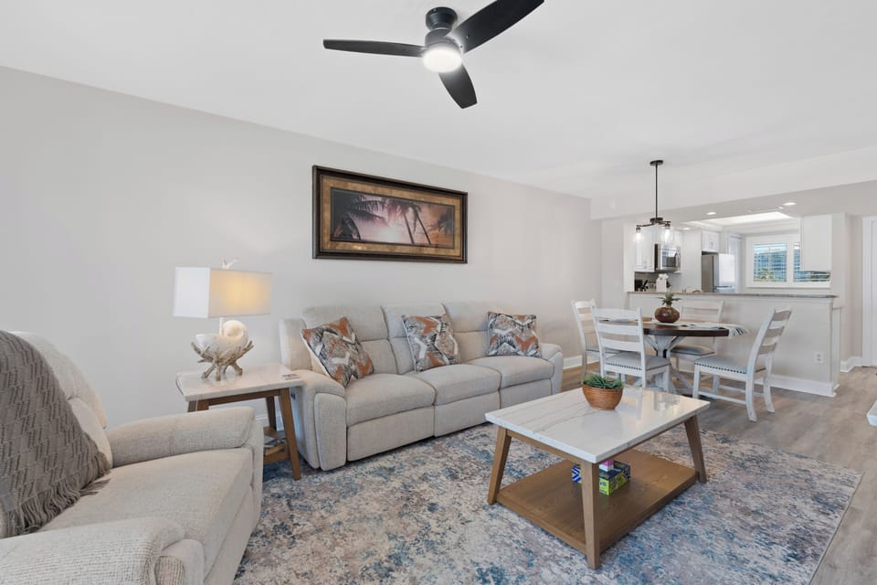 Living room just off of dining