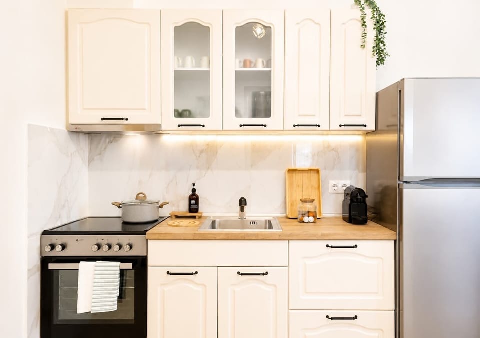 Prepare everything from a quick breakfast to a homemade dinner in the fully equipped kitchen, offering plenty of workspace and all the essentials needed