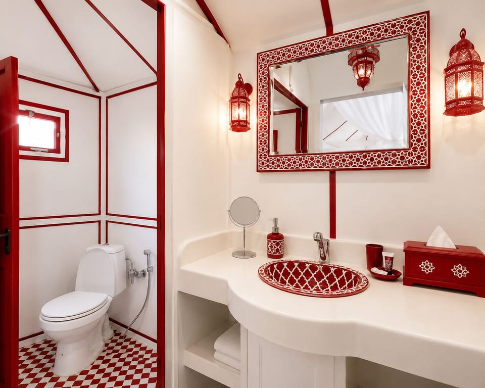 Separate tub and shower, towels, soap, shampoo