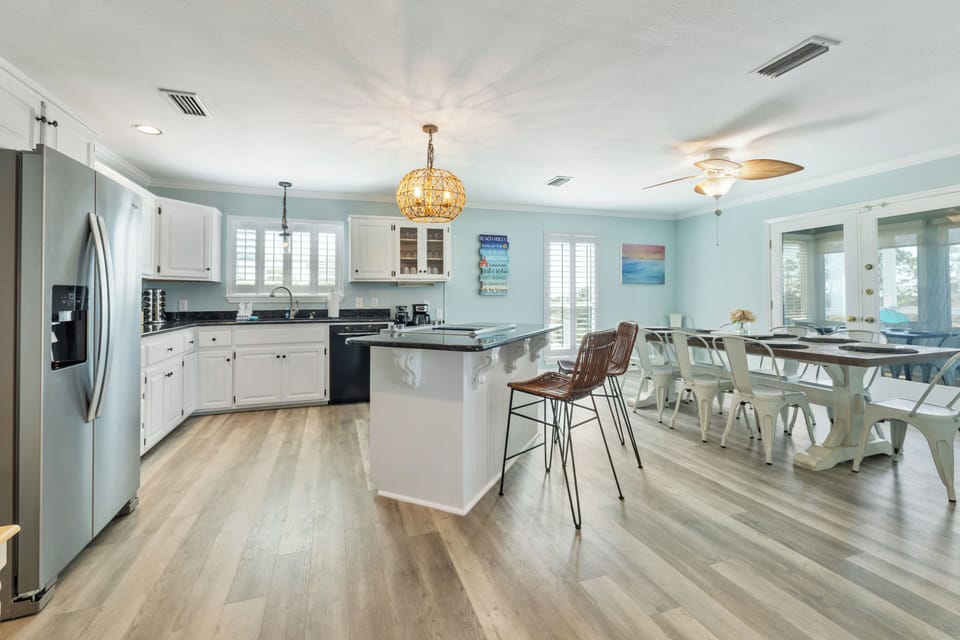 Open Kitchen on the main floor with Dining for 10