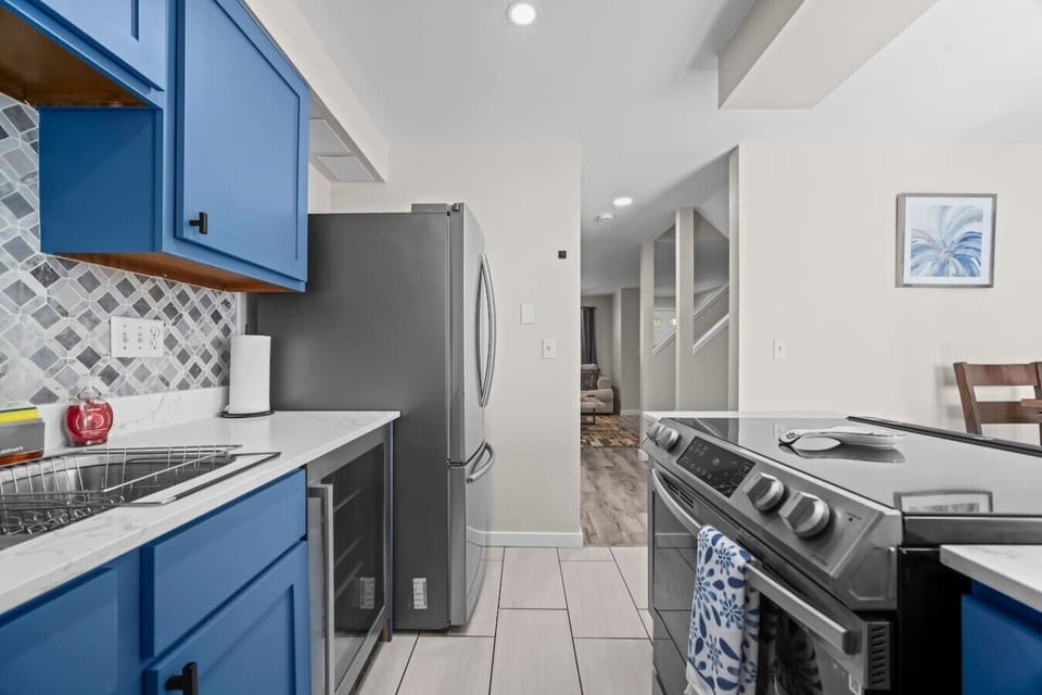 Fully stocked kitchen
