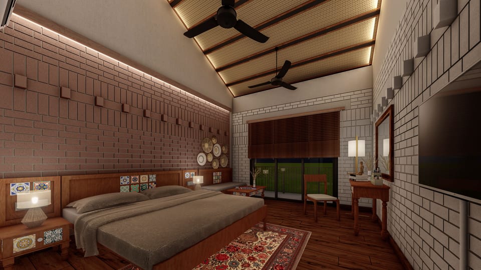 Deluxe Double Room, Balcony, Garden View | Desk, laptop workspace, WiFi (free)