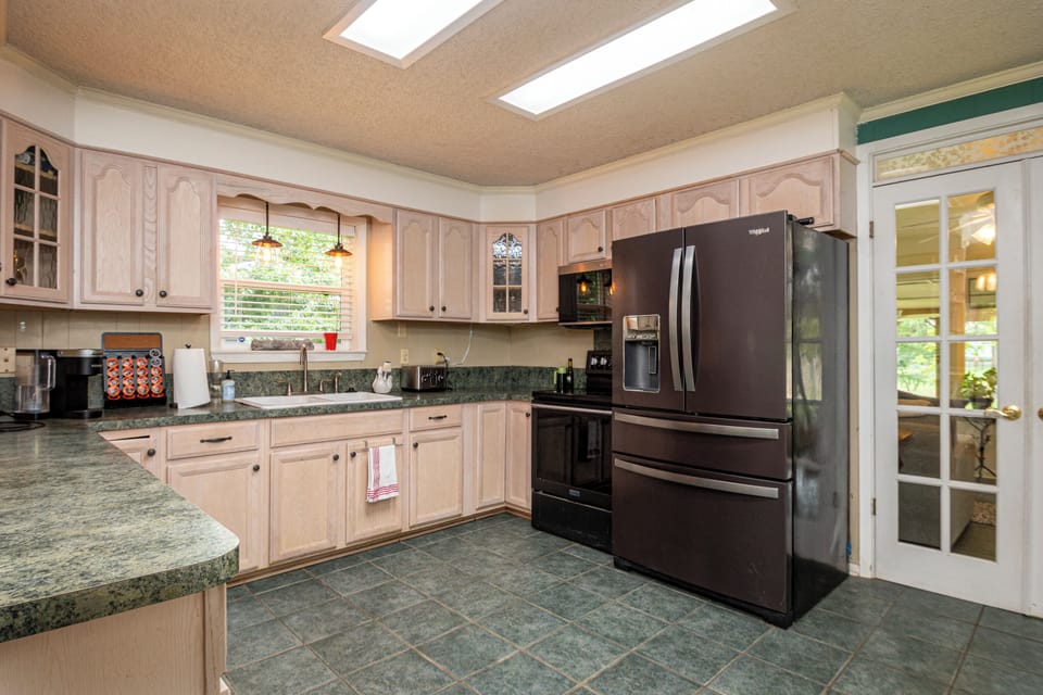 Fully equipped kitchen.  