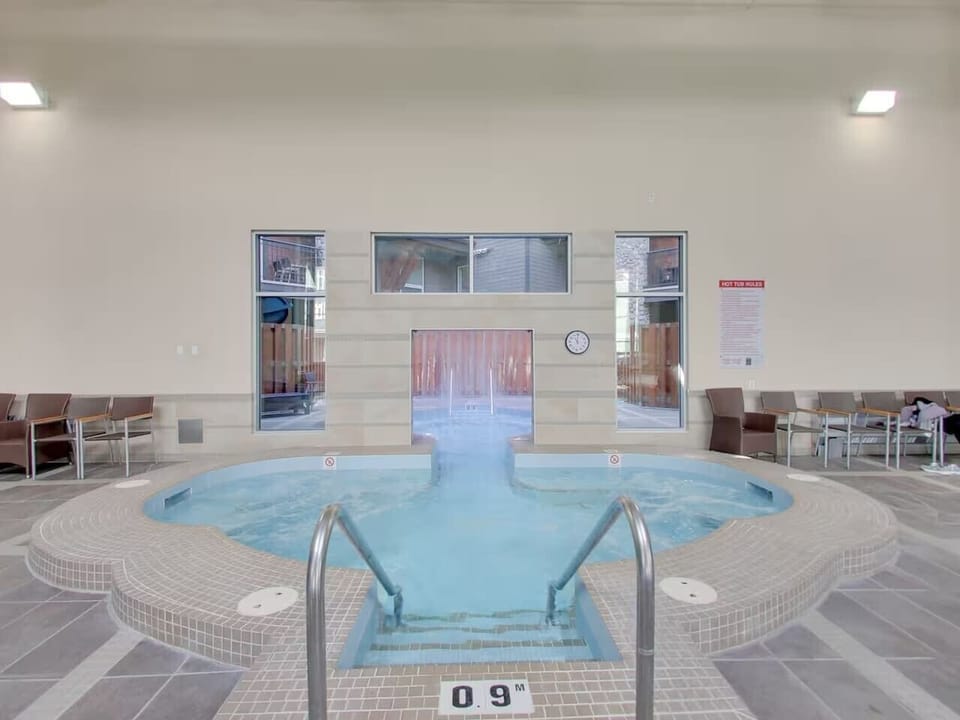 Indoor-outdoor hot tub!