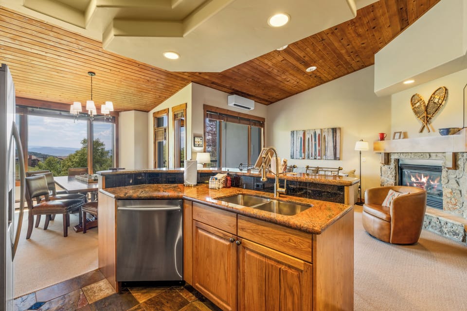 Spacious kitchen perfect for preparing meals together
