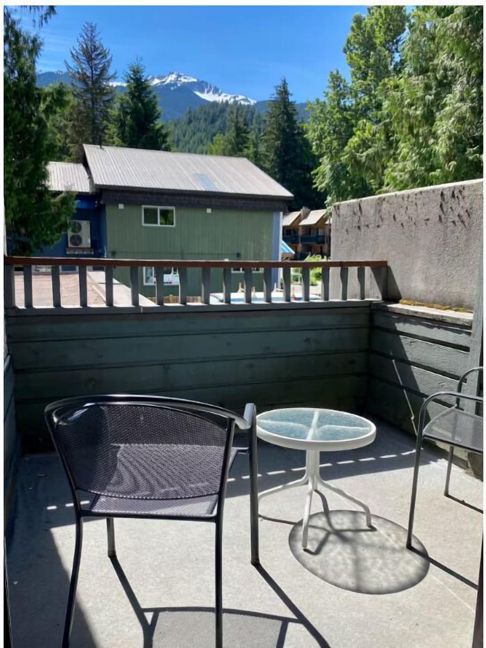Private patio: Outdoor furniture