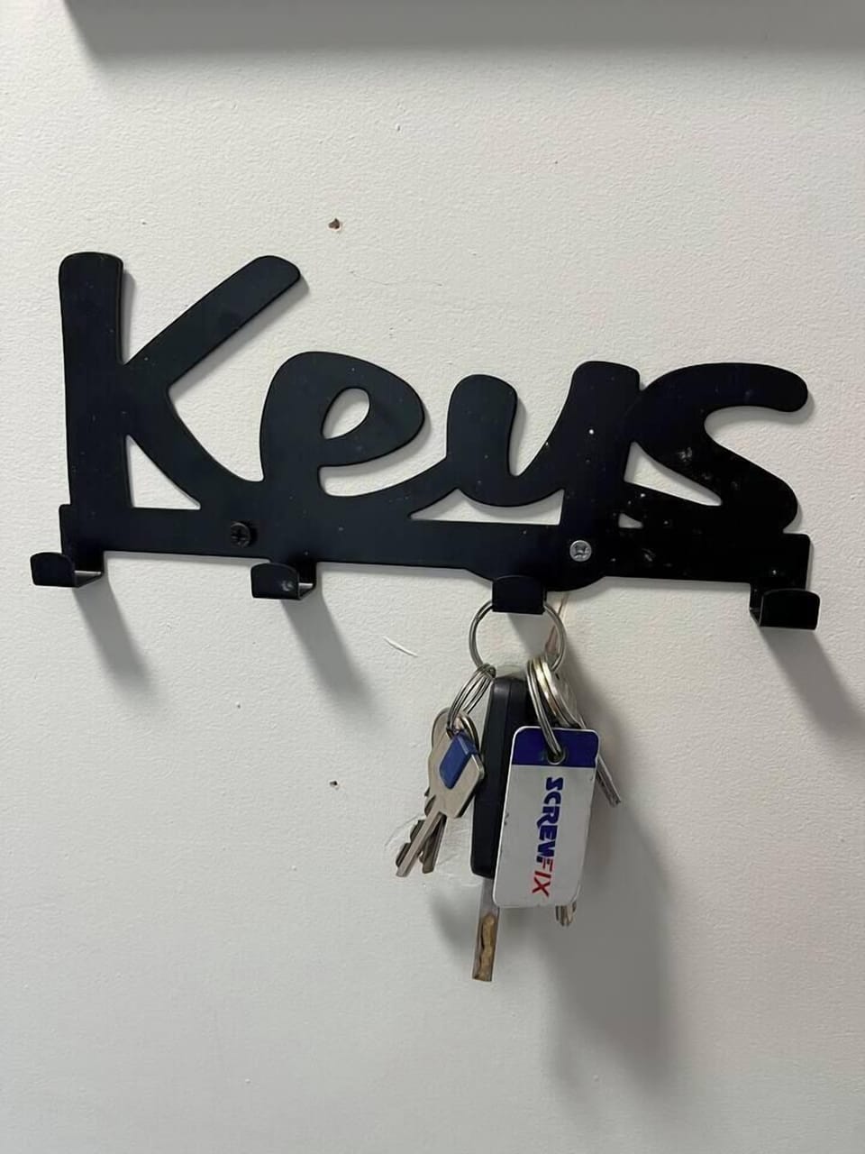 A space to hang your keys