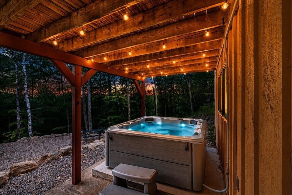 Slip into the private hot tub, soak under the stars, and let the mountain air melt your worries away.