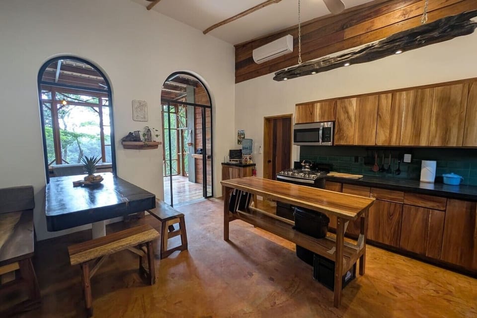 Modern kitchen with plenty of room for everyone.