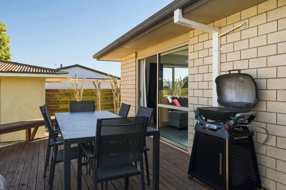 BBQ on the covered deck