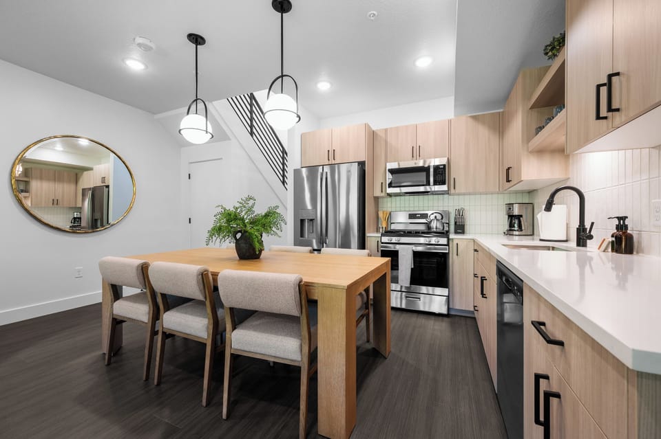 Perfect gathering place for meals, games and family memories. 