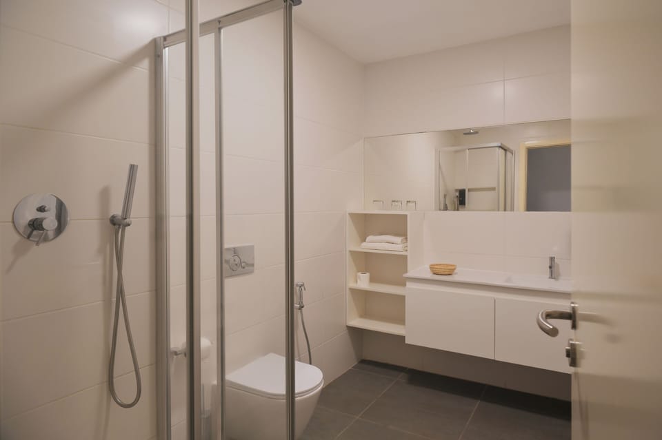 Comfort Double Room | Bathroom | Towels, soap, shampoo, toilet paper