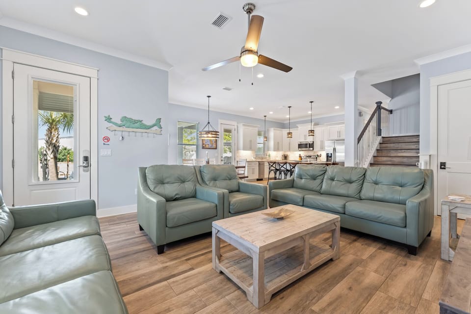 Open Concept Living, Kitchen and Dining Areas