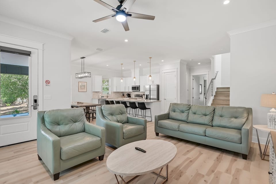 Open Concept Living, Dining, and Kitchen Areas
