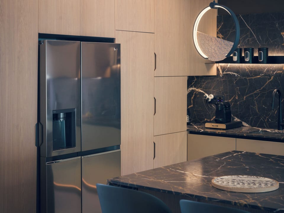 Luxury Villa, Private Pool, Sea View | Private kitchen | Espresso maker, full-size fridge, microwave, oven