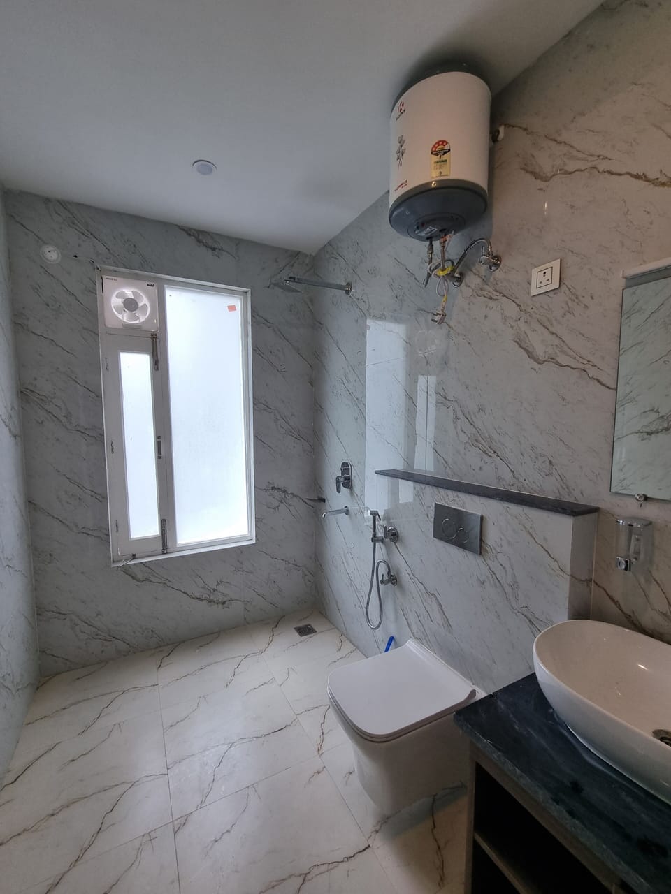 Family Quadruple Room, Balcony, Mountain View | Bathroom | Shower, slippers, towels, soap