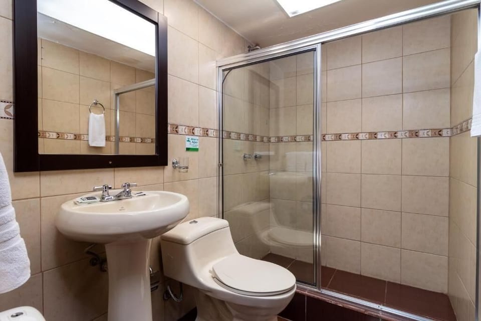 Family Room, City View | Bathroom | Shower, free toiletries, hair dryer (on request), soap