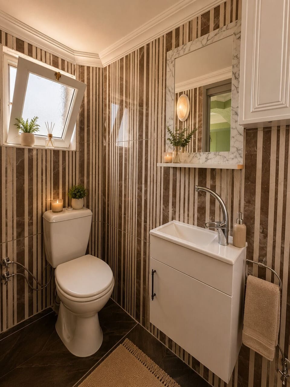 Standard Double Room | Bathroom | Shower, hair dryer, slippers, towels