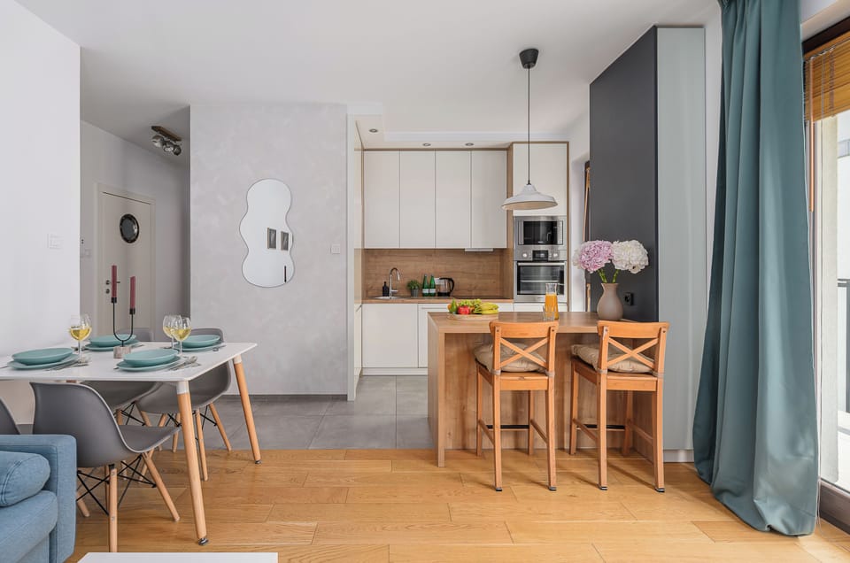 Superior Apartment, 2 Bedrooms, City View | Private kitchen | Espresso maker, electric kettle, highchair, griddle