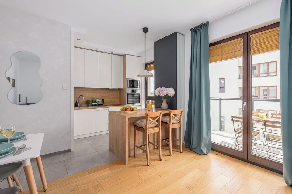 Superior Apartment, 2 Bedrooms, City View | Private kitchen | Espresso maker, electric kettle, highchair, griddle