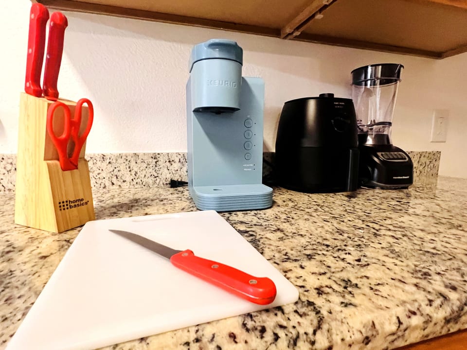 Start early workdays with coffee at home before heading to the job site. This convenient Aubrey kitchen setup adds everyday comfort for construction crews, contractors, traveling professionals, corporate housing and extended stays.