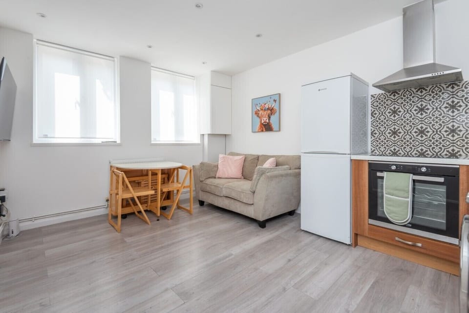Open kitchen, dining, and living space for easy meals and downtime.