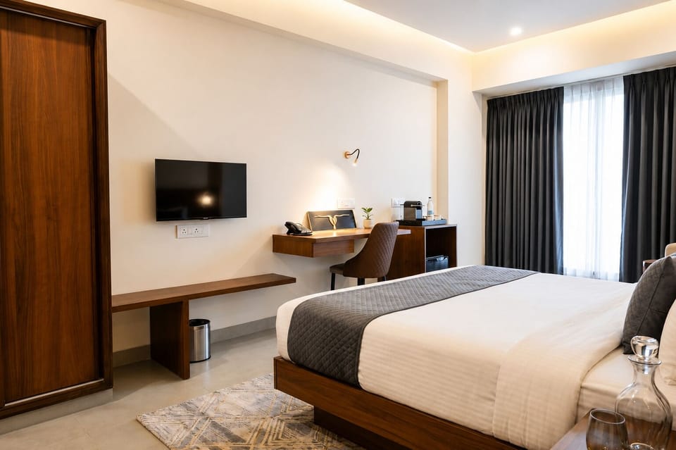 Superior Room, Balcony | In-room safe, desk, laptop workspace, blackout drapes
