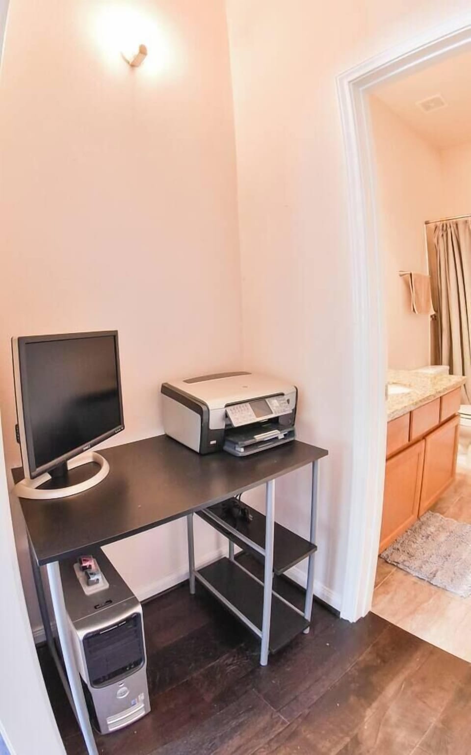 Computer and printer Desk is available for your convenience.