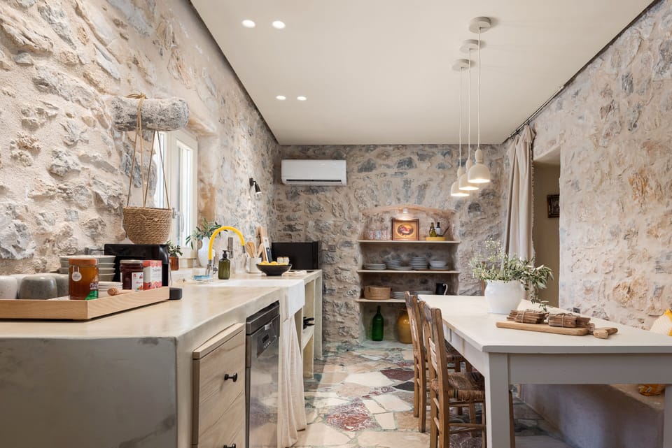 Signature Apartment, Patio, Sea View | Private kitchen | Espresso maker, coffee/tea maker, eco-friendly cleaning products